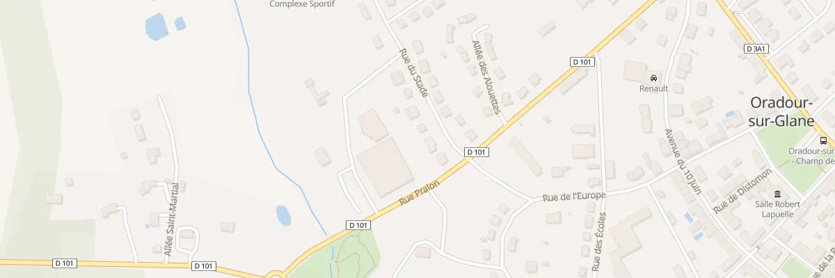 Plan du 46 Rue du Stade à Oradour-sur-Glane