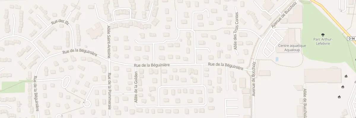 Plan du 611 Rue de la Béguinière à Canteleu
