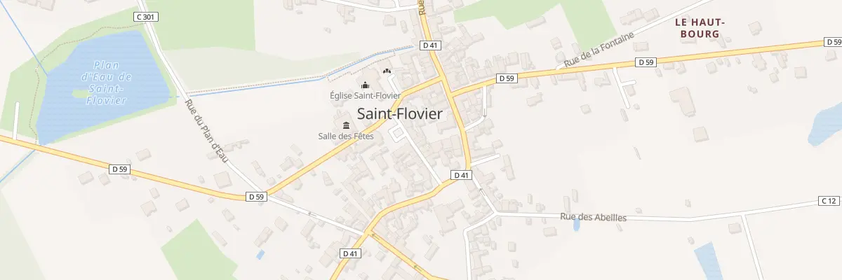 Plan du 9 Rue de l’Eglise à Saint-Flovier