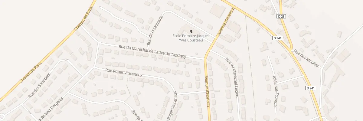Plan du 5 Rue du Mal de Lattre Tassigny à Senonches
