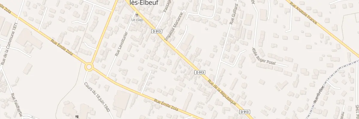 Plan du 65 Rue de la République à Caudebec-lès-Elbeuf