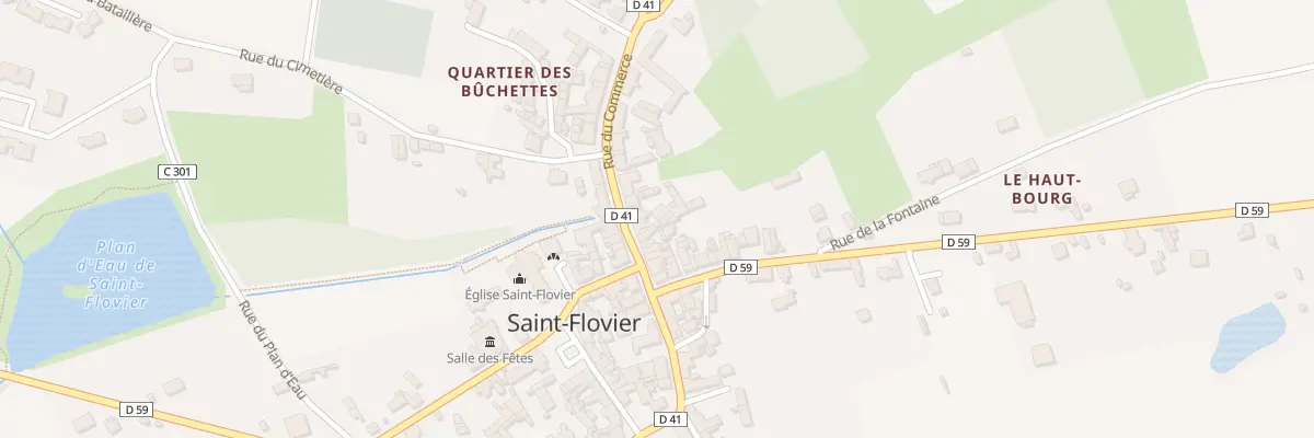 Plan du 14 Rue du Commerce à Saint-Flovier