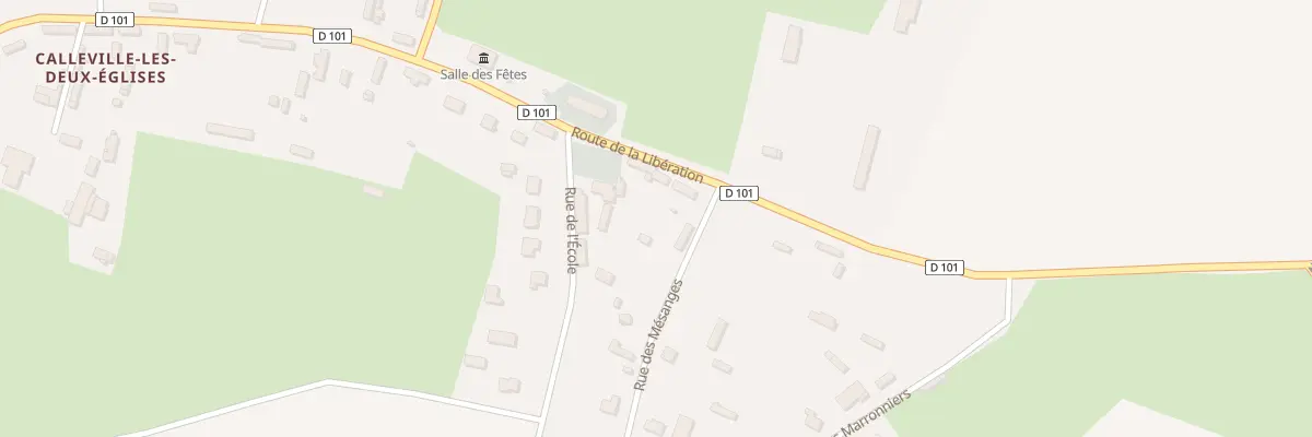 Plan du 95 Rte de la Liberation à Calleville-les-Deux-Églises