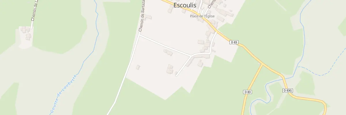 Plan du 3 Che de Bartazar à Escoulis