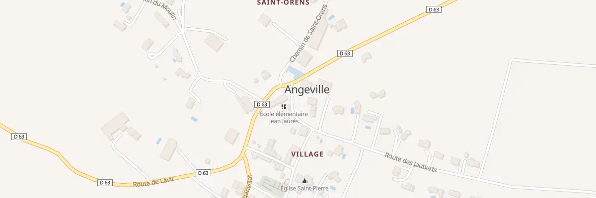 Plan du 21 Rte des Jauberts à Angeville