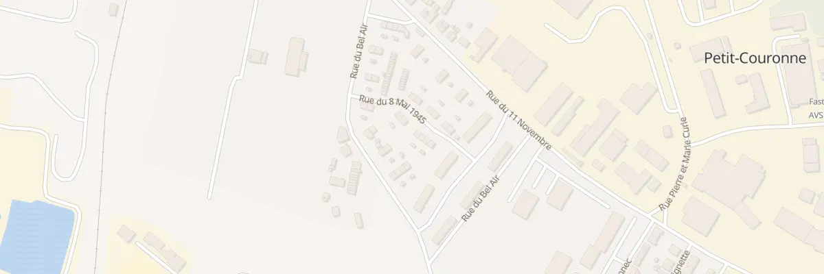 Plan du 92 Rue du Huit Mai à Petit-Couronne
