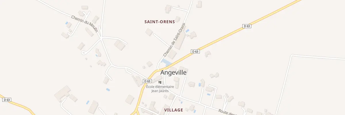 Plan du 89 Rte de Castelsarrasin à Angeville