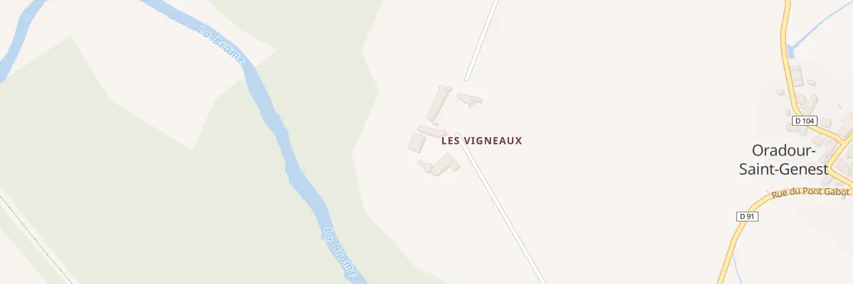 Plan du 3 Les Vigneaux à Oradour-Saint-Genest