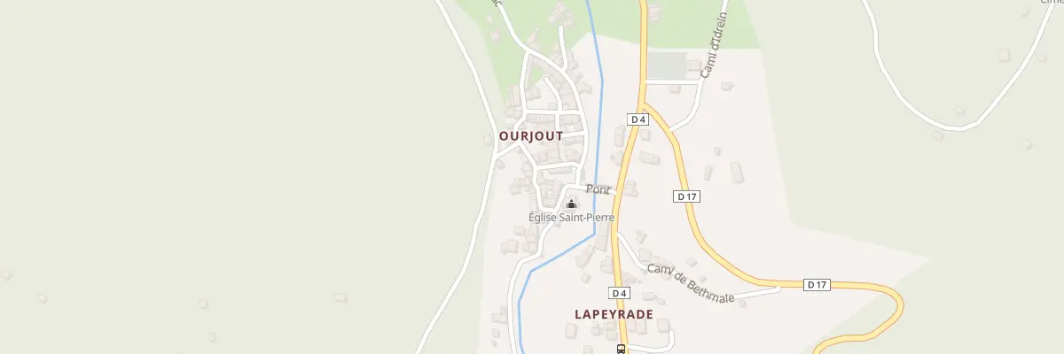 Plan du 5535 Ourjout à Bordes-Uchentein