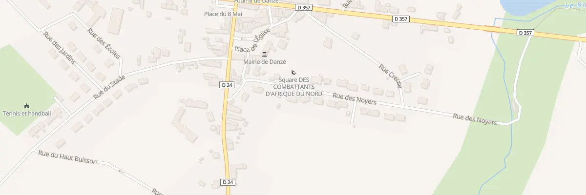 Plan du 10 Rue des Noyers à Danzé