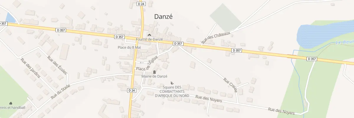 Plan du 2 Rue Creuse à Danzé