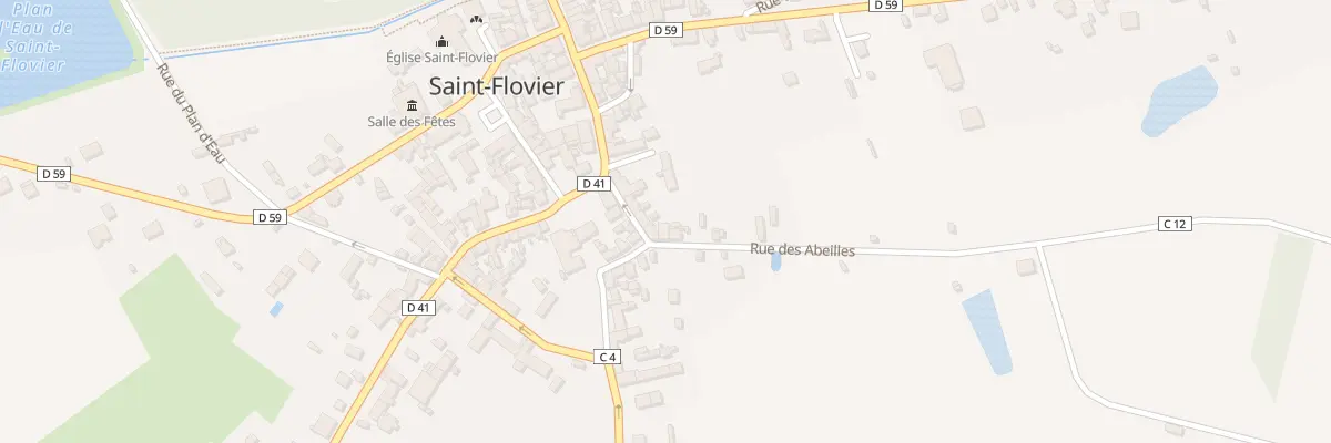 Plan du 1 Rue des Abeilles à Saint-Flovier