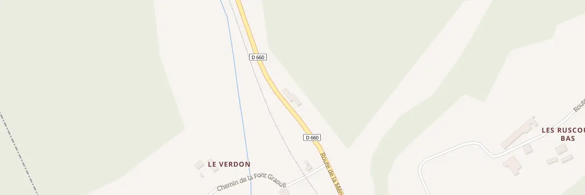 Plan du 3232 Rte de la Ménaurie à Saint-Cernin-de-l’Herm