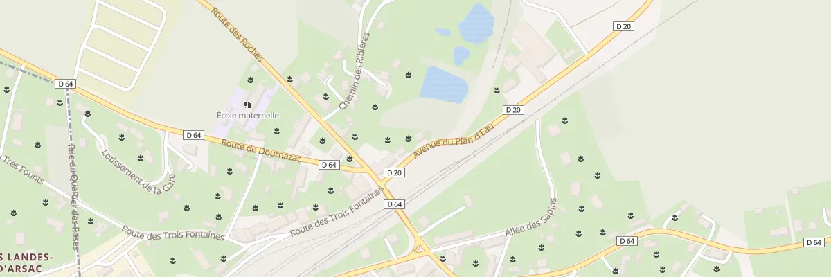 Plan du 58 Av du Plan d’Eau à Bussière-Galant
