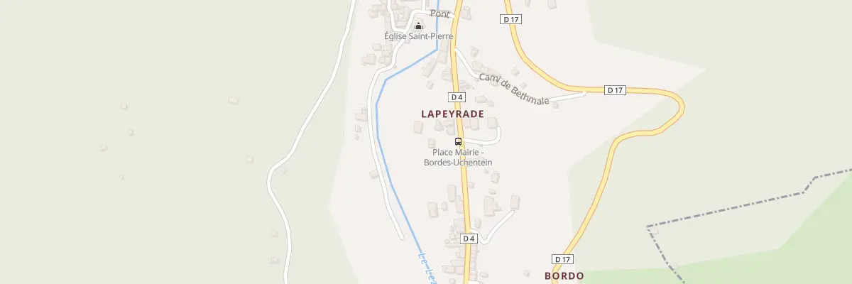 Plan du 89A Lapeyrade Ouest à Bordes-Uchentein