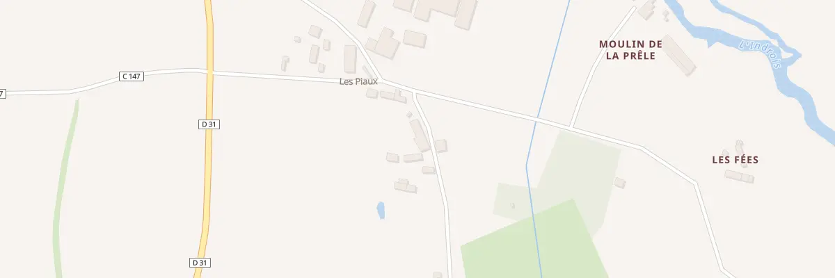 Plan du 8 Les Piaux à Saint-Quentin-sur-Indrois