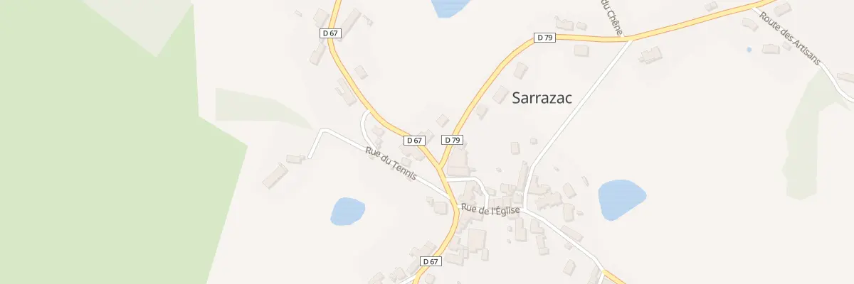 Plan du 30 Rte du Vallon à Sarrazac