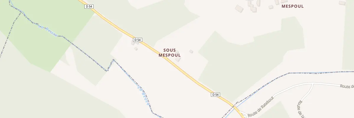 Plan du 11 Mespoul à Pays de Belvès