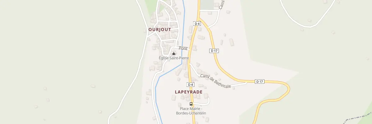 Plan du 117 Lapeyrade Ouest à Bordes-Uchentein