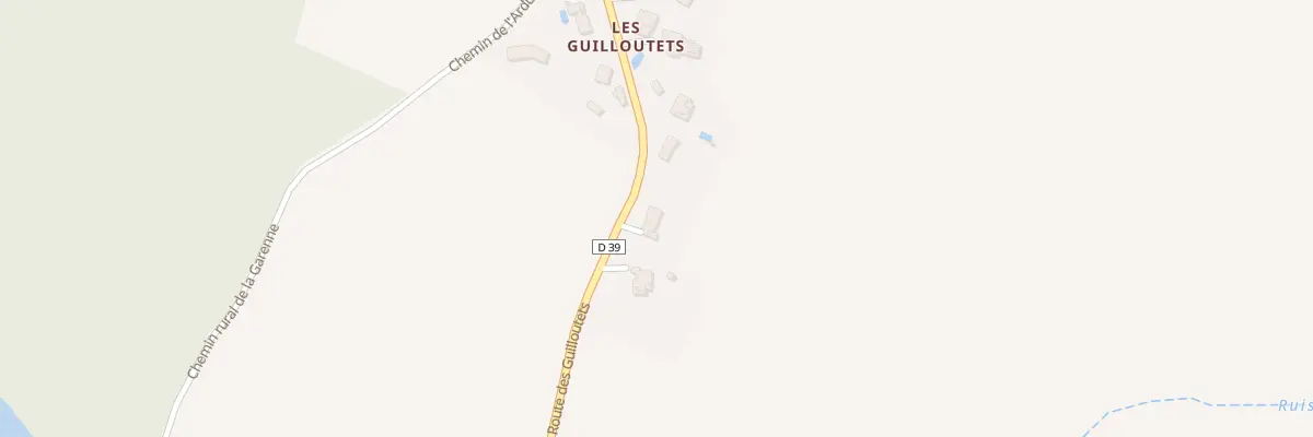 Plan du 638 Rte des Guilloutets. à Monbrun