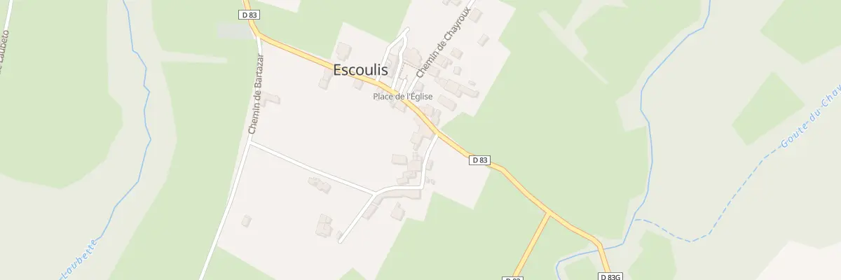 Plan du 20 Escoulis-Village à Escoulis