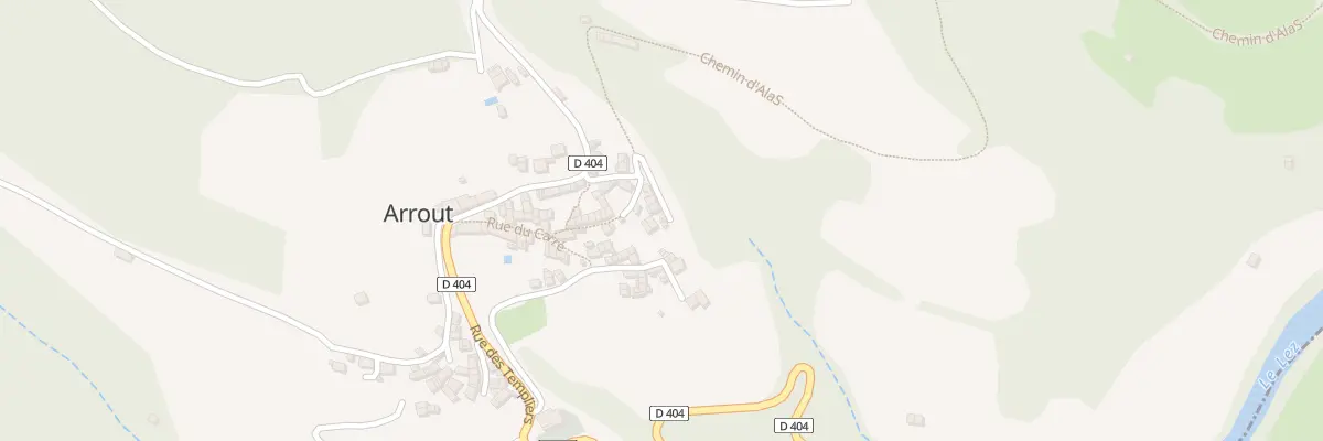 Plan du 1 Rue du Ribas à Arrout