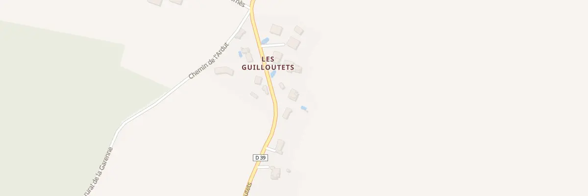 Plan du 730 Rte des Guilloutets. à Monbrun
