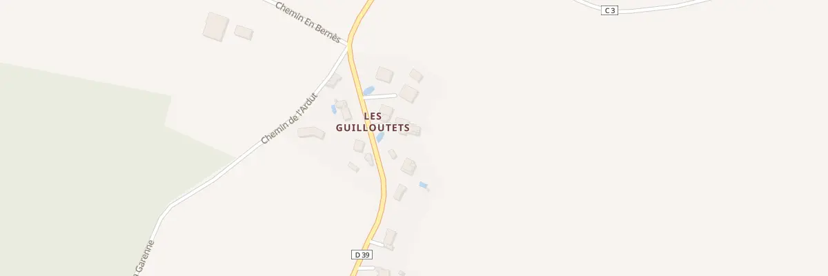 Plan du 786 Rte des Guilloutets. à Monbrun