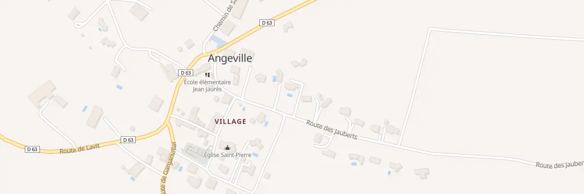 Plan du 203 Rte des Jauberts à Angeville