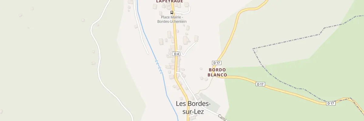Plan du 75 Le Village Bordes à Bordes-Uchentein
