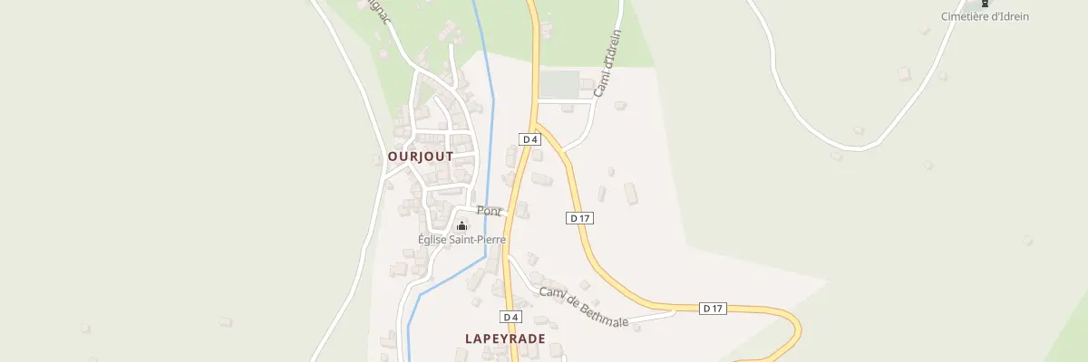 Plan du 244 Pla d’Ourjout à Bordes-Uchentein