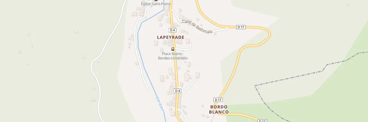 Plan du 76 Lapeyrade Est à Bordes-Uchentein