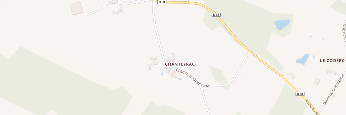 Plan du 316 Che de Chanteyrac à Ajat
