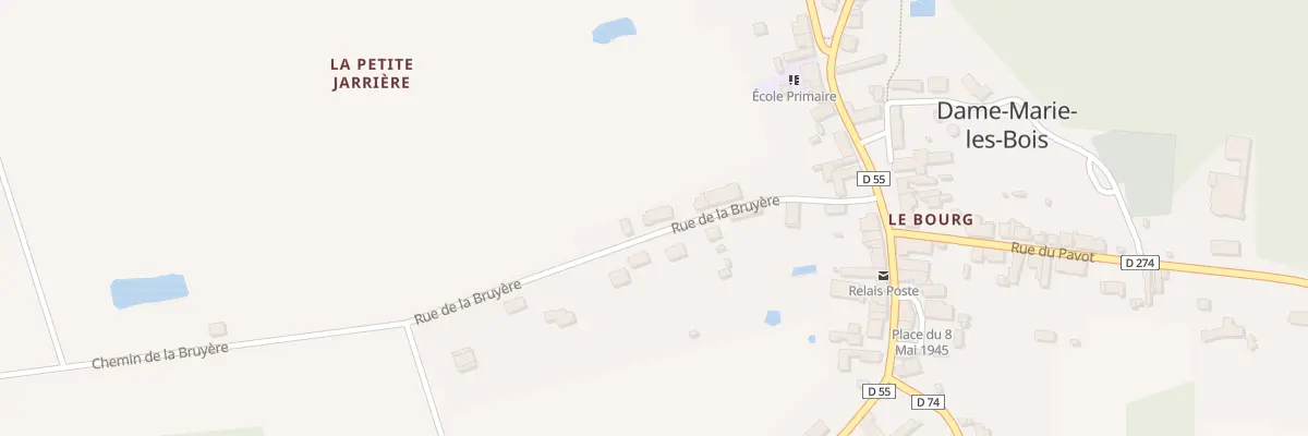 Plan du 10 Rue de la Bruyère à Dame-Marie-les-Bois