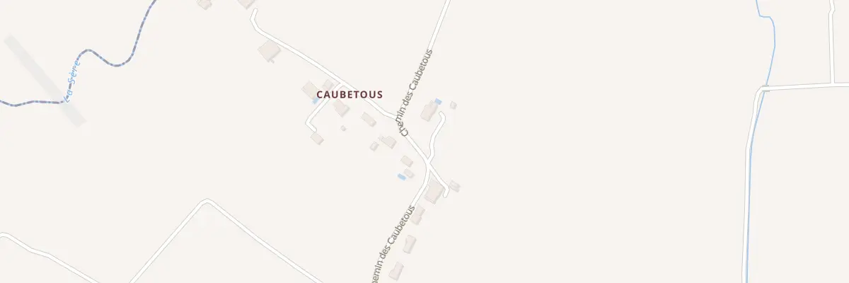 Plan du 1233 Che des Caubétous à Castelmayran