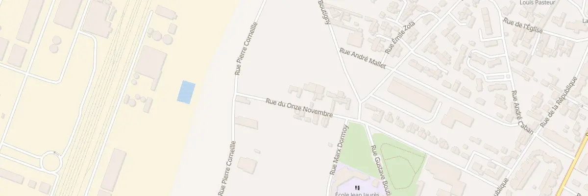 Plan du 11 Rue du Onze Novembre au Grand-Quevilly