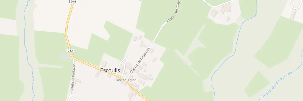 Plan du 10A Gravo à Escoulis