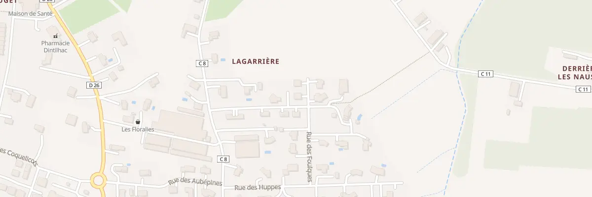 Plan du 313 Che de Débat à Saint-Nicolas-de-la-Grave