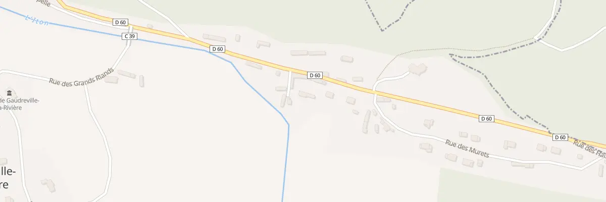 Plan du 1 Imp de la Riviere à Gaudreville-la-Rivière