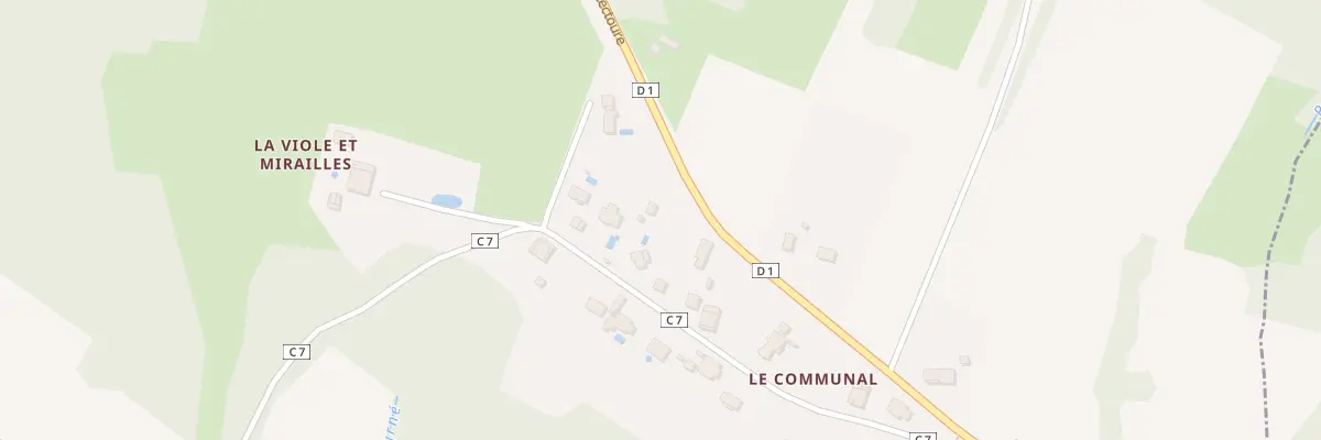 Plan du 74C Le Communal à Brignemont
