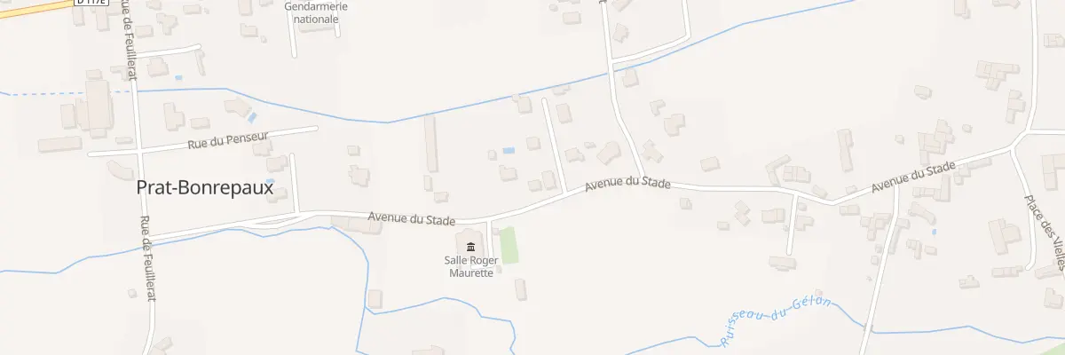 Plan du 23 Av du Stade à Prat-Bonrepaux