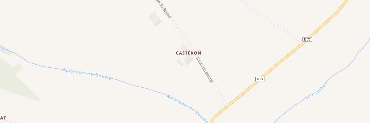 Plan du 5029 Casteron à Gariès