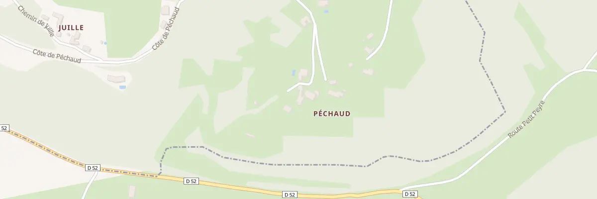 Plan du 133 Pechaud à Sagelat