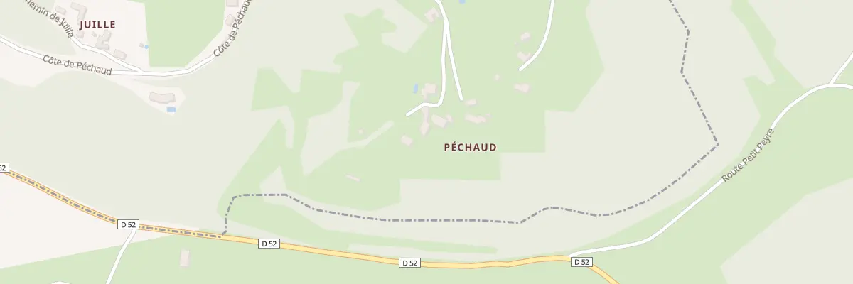 Plan du 159 Pechaud à Sagelat