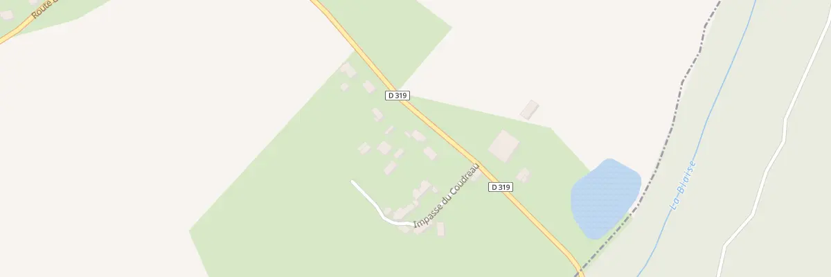 Plan du 8 Rte du Coudreau à La Framboisière