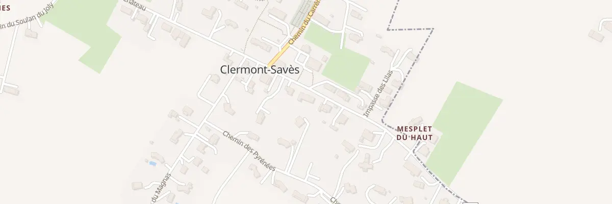 Plan du 77 Che du Pesiguan à Clermont-Savès