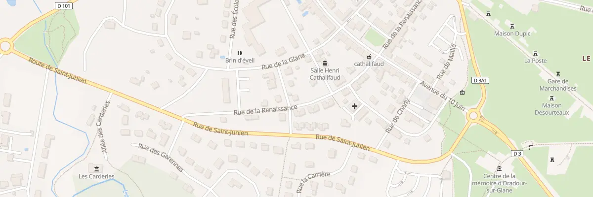 Plan du 18 Rue de la Renaissance à Oradour-sur-Glane