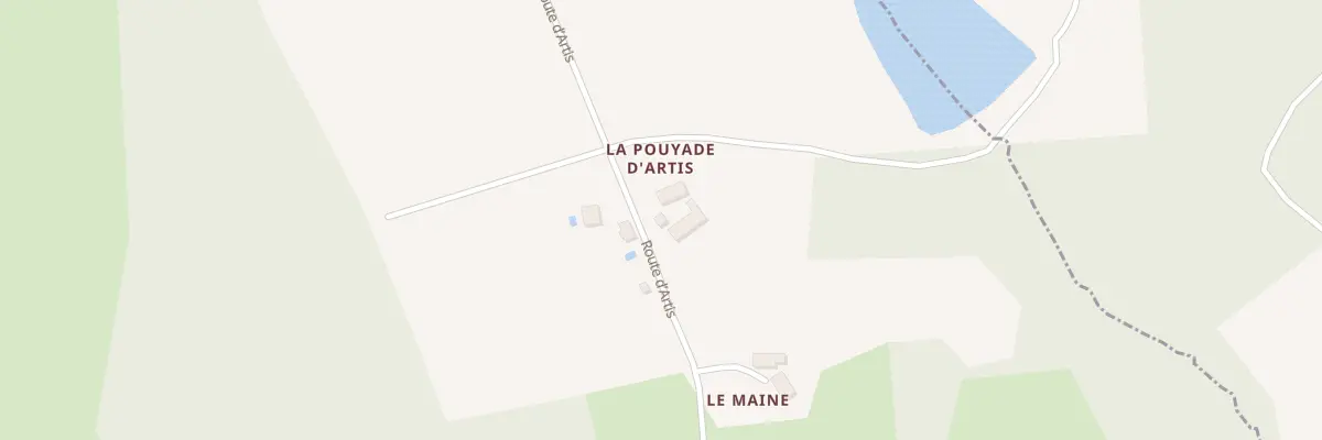 Plan du 223 La Pouyade d’Artis à Saint-Paul-la-Roche