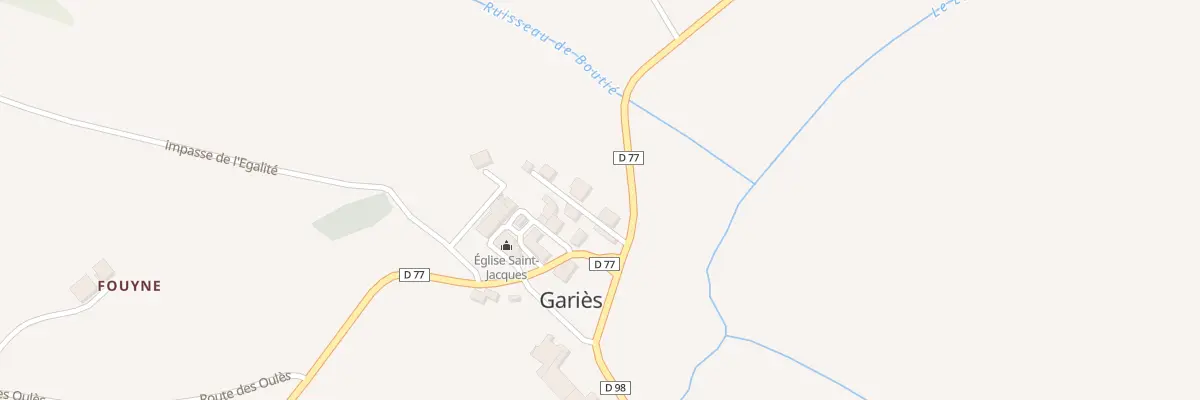 Plan de Castagne à Gariès
