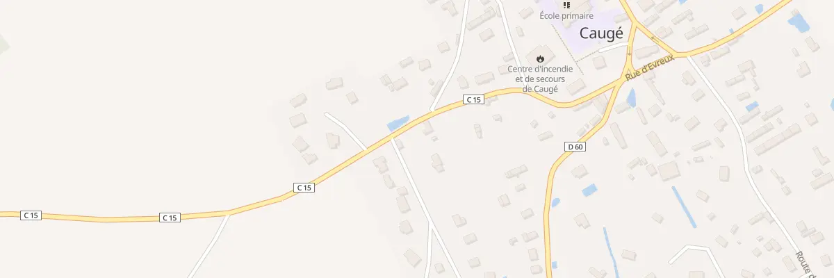 Plan du 25 Rte de Ferrières Haut Clocher à Caugé